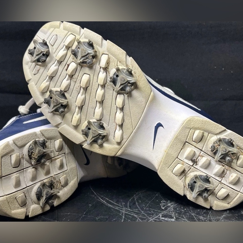 Vintage Style Nike Air Gritty Up Women's Retro Blue & White Golf Shoes Size 9.5 - Picture 8 of 9